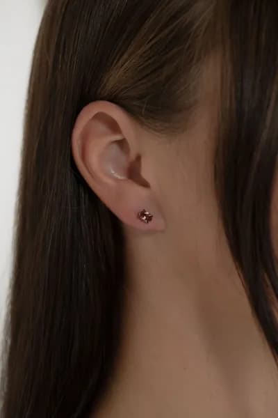 Trade Jewelry Серьги ювелирные Пусеты Серебро позолоченное 925 пробы
