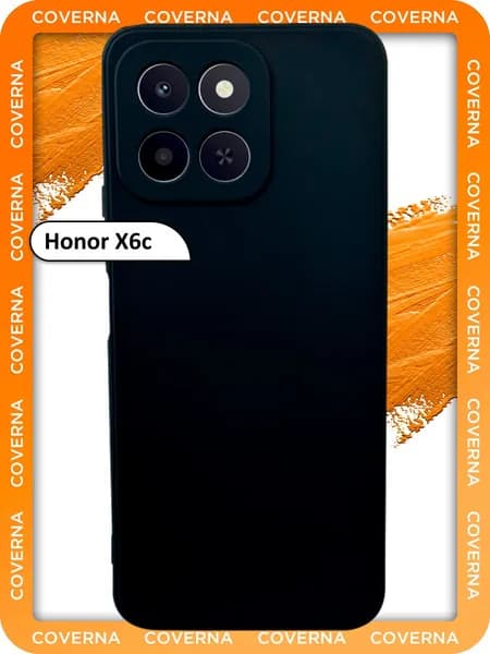 Чехол на Huawei Honor X6c для Хонор Х6с, накладка с однотонной матовой поверхностью Soft Touch