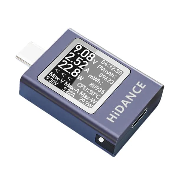 Мультиметр-детектор напряжения зарядного устройства на интерфейсе USB C, текущий тестер телефона