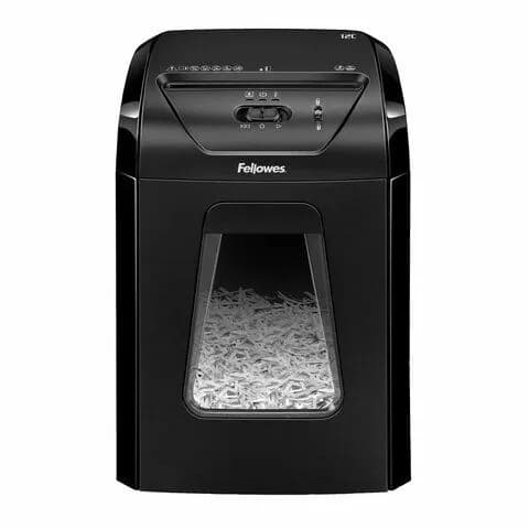 Шредер для бумаги, уничтожитель POWERSHRED 12C, 4 уровень секретности, фрагменты 4х40 мм, 12 л., 18 л, FELLOWES (533094-4027)