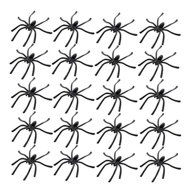 20Pcs/Pack Пластиковый поддельный паук