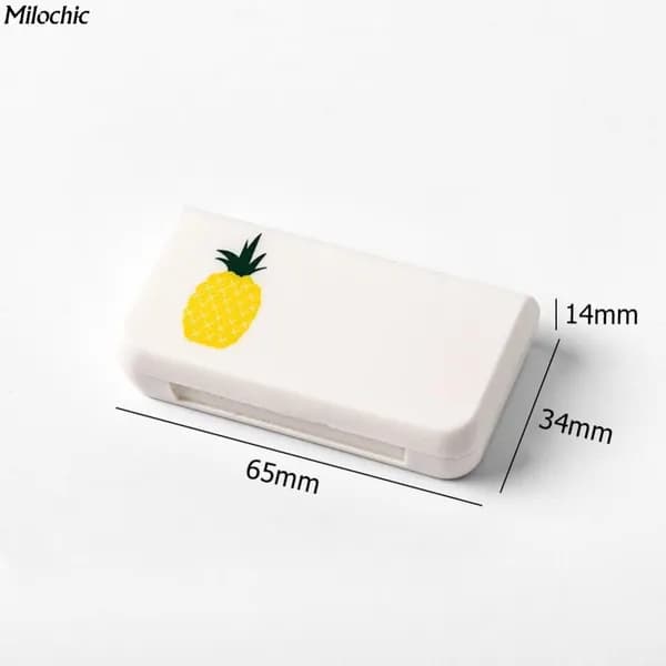 небольшая коробочка для таблеток Pineapple, три отделения