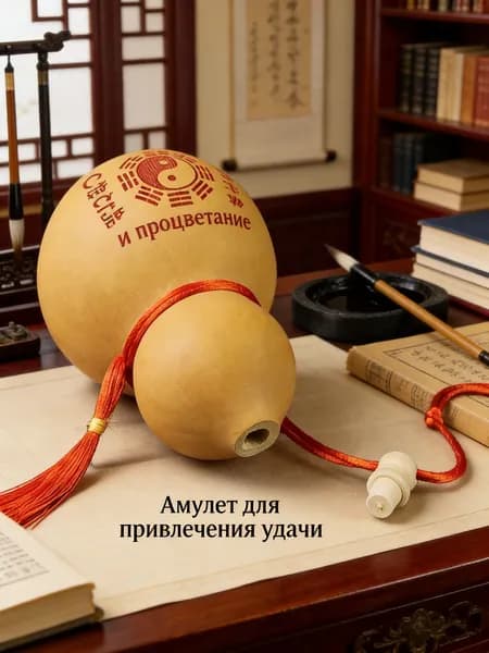 Сплетни по фэн-шуй на удачу тыква-горлянка, 1 штука, используется для привлечения удачи