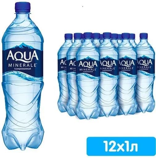 Aqua Minerale 1л * 12 шт., газированная вода