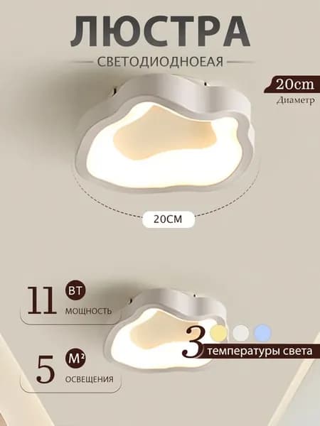 Люстра на кухню над столом подвесная LED
