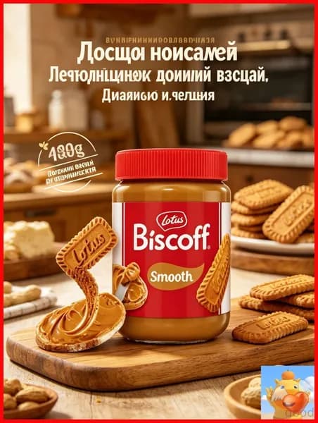 Эксклюзивная карамелизированная бисквитная паста Lotus Biscoff, 400 г