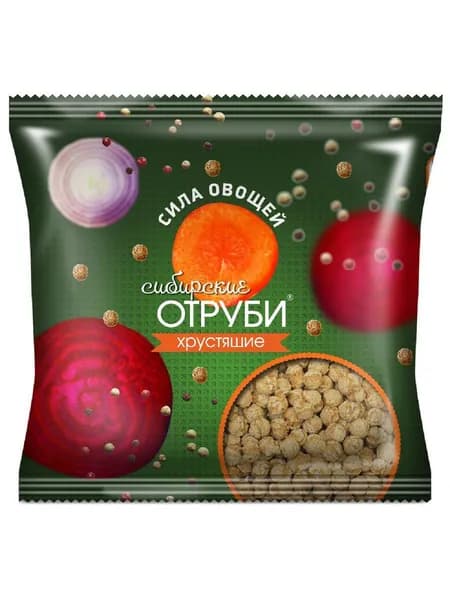 Отруби пшеничные Сибирские сила хрустящие овощные 100гр