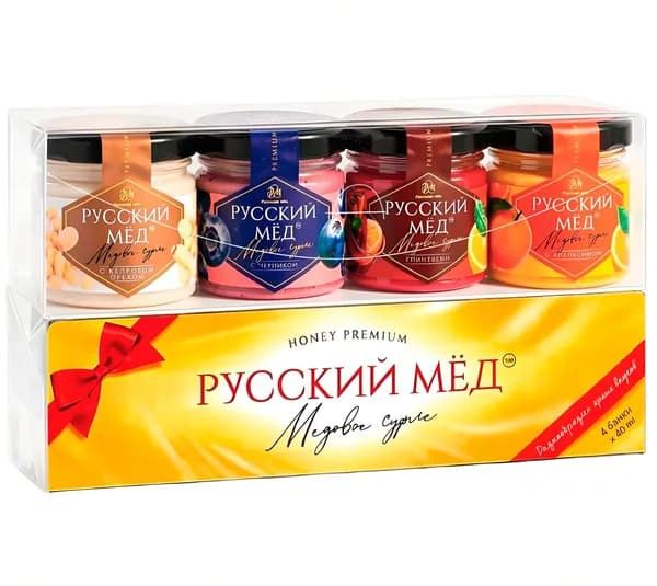 Подарочный набор ассорти "Русский мёд" 40мл (4шт)