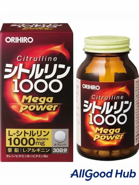 Citrulline Mega Power 1000 (240 таблеток на 30 дней) ОРИХИРО