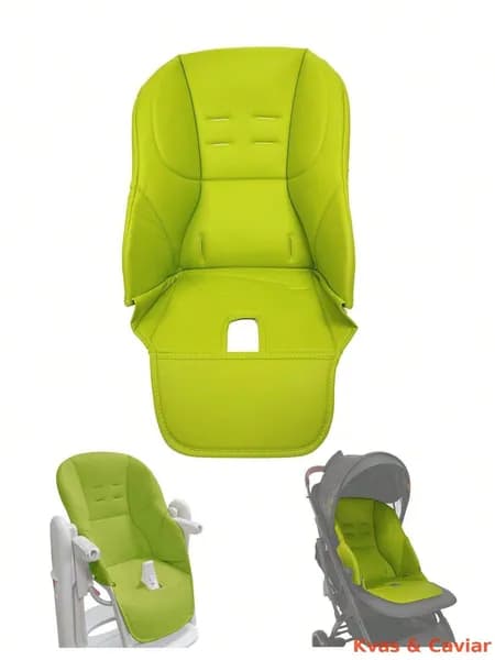 Чехол из эко-кожи на стульчик Peg-Perego Tatamia/Голубой-зеленый