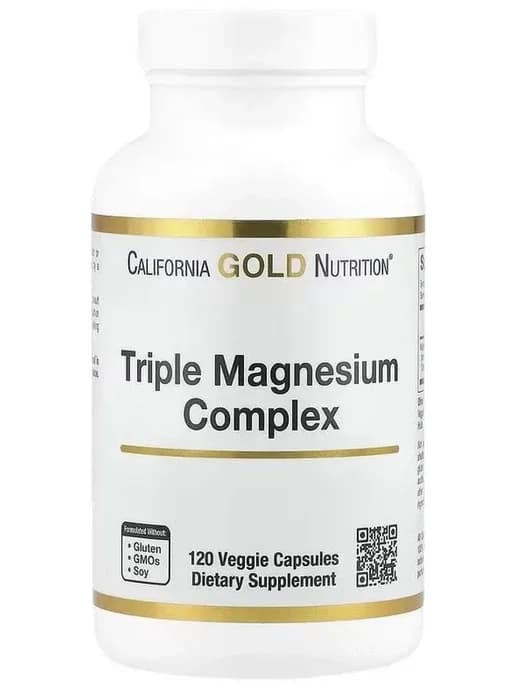 Комплекс с магнием, Triple Magnesium Complex 120 капсул
