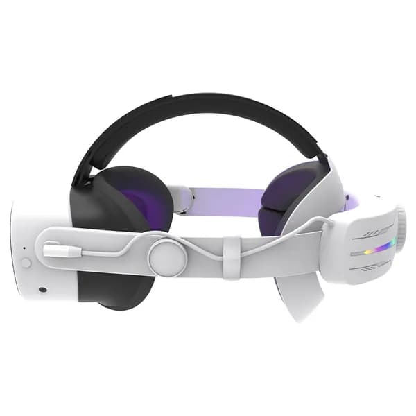 Запчасти для игровых автоматов: регулируемая повязка Meta Quest 3S с RGB-подсветкой и аккумулятором 12000 мА ч