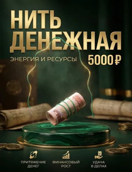 Нить Денежная энергия и ресурсы оберег