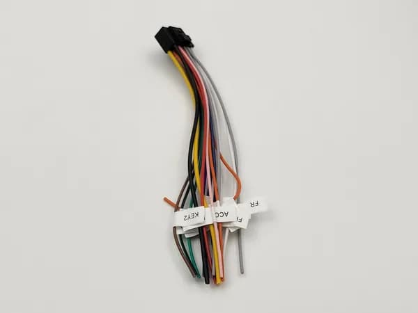 Универсальный кабель питания для магнитолы Android 2DIN (16-pin) / Разъем с проводами для мультимедиа головного устройства (универсальный жгут)