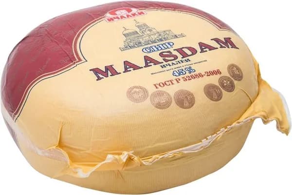 Сыр Ичалки Маасдам 45% 1 кг