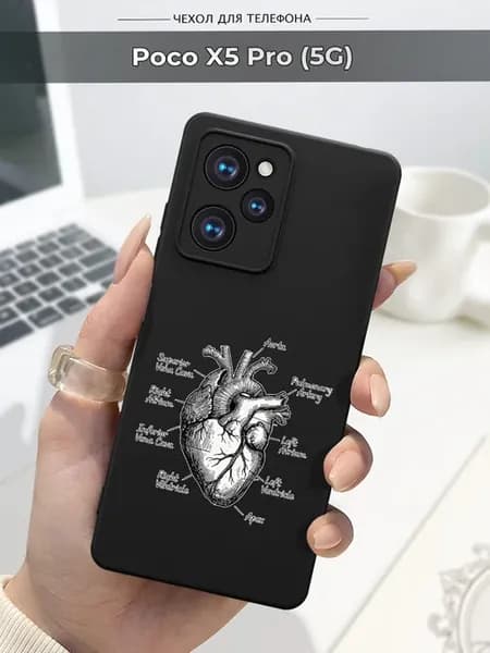 Чехол на POCO X5 Pro (5G) сердце