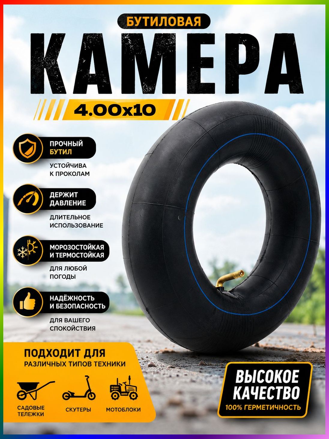Камера колеса для мототехники 40 R10