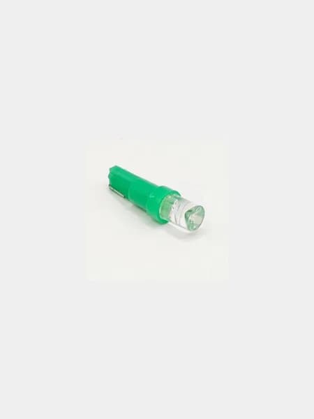 Лампа авто LED T5 5мм 12v 20ма 100гр зелен