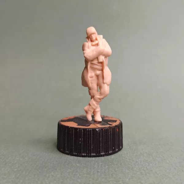 Зимний дядька. Фигурка в масштабе 1/43.