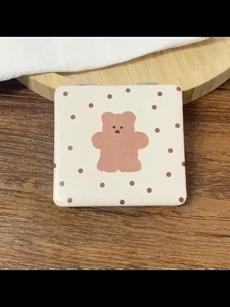 Двустороннее карманное зеркало Polka Dot Bear