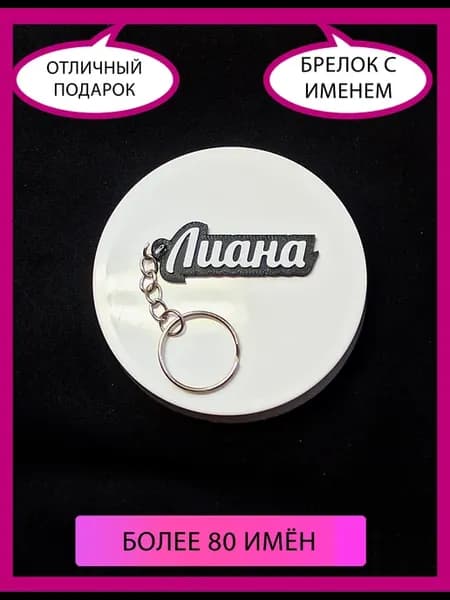 Брелок с именем Лиана, именной