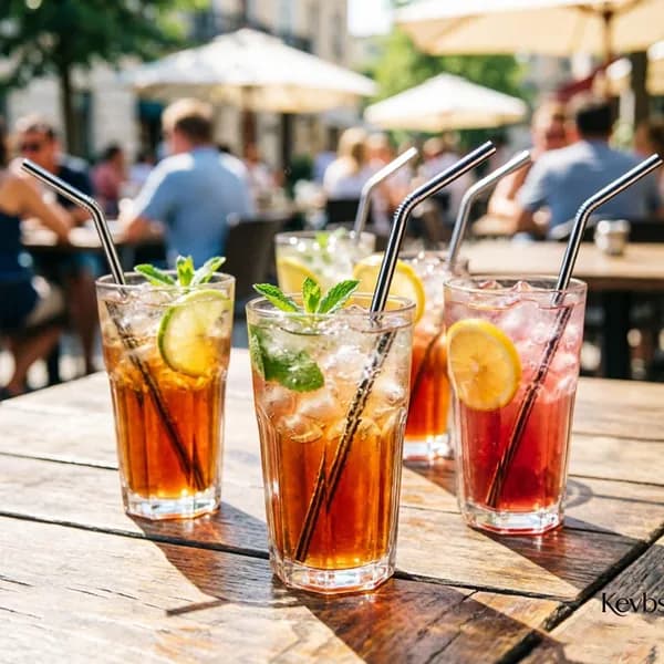 Трубочки для коктейлей, 21 см, 4 шт