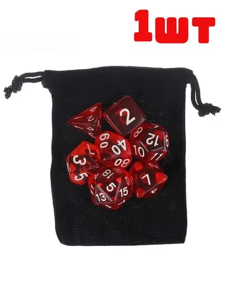 Многогранные игральные кости для D&D, подходящие для настольных игр, ролевых игр и Magic: The Gathering.