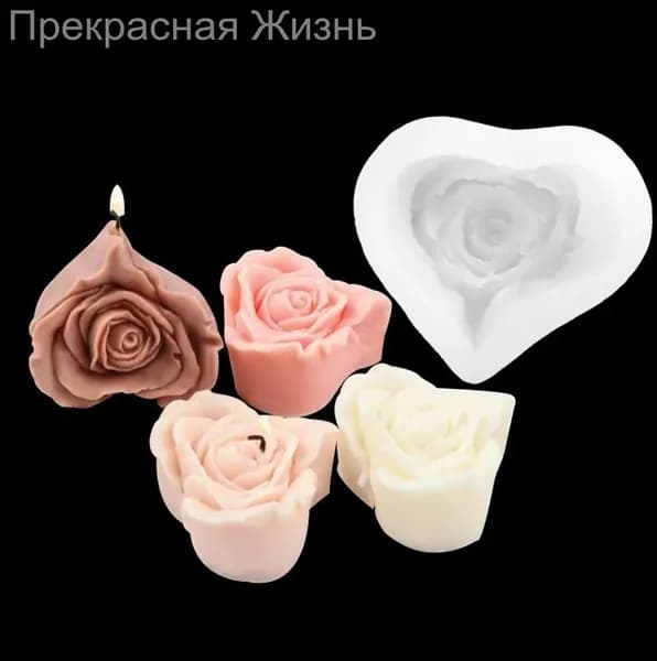 Премиум форма розы для свеч