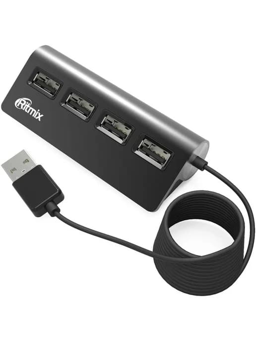 Удобный USB-хаб с 4 портами для расширения