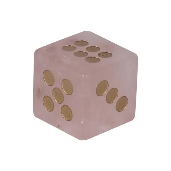 Многогранные кристаллические игральные кости, Розовый Кристалл