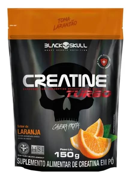 Black Skull, Refil Creatine Turbo, Креатин, 150 г