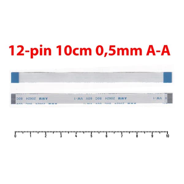 Шлейф питания 12 pin, 10 cm, шаг 0,5 для беспроводного геймпада SONY PLAYSTATION DUALSHOCK 4, PS4, PS 4, Playstation 4