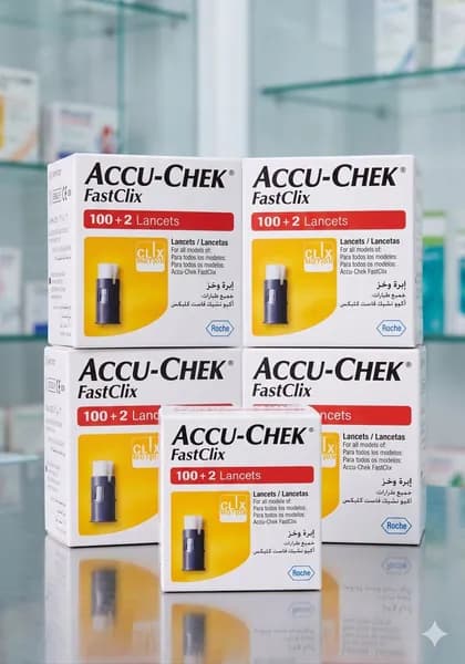 Большой набор ланцетов Accu-Chek FastClix 102 шт - 5 упаковок