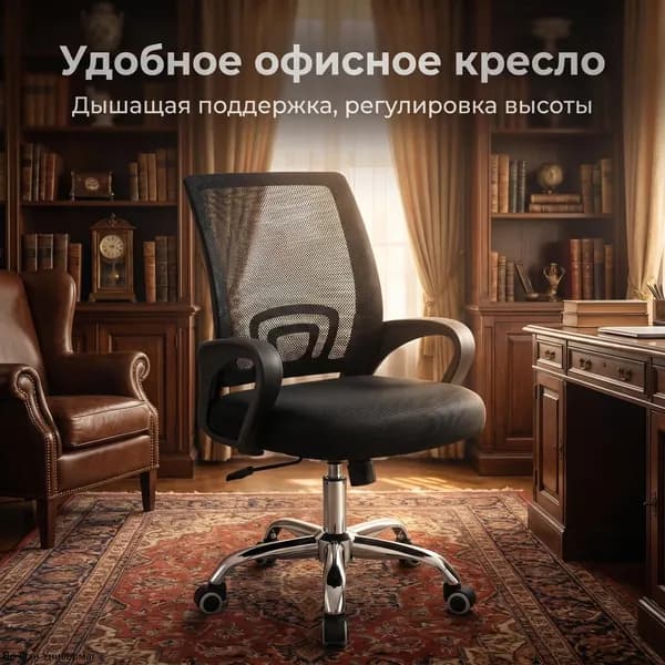 Офисное кресло, черное