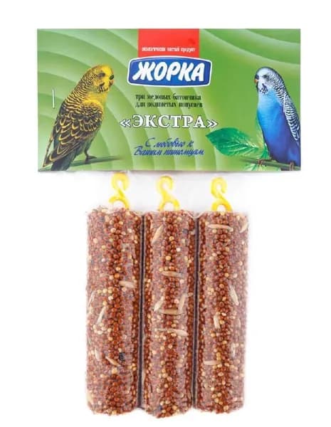 Жорка Медовые батончики для попугаев, Экстра, 3 шт в уп, 150 г, 1 шт