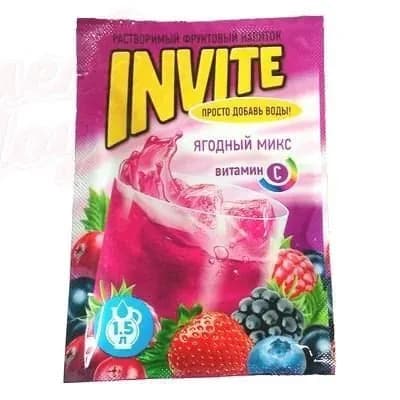 Растворимый напиток Invite Ягодный микс 9г