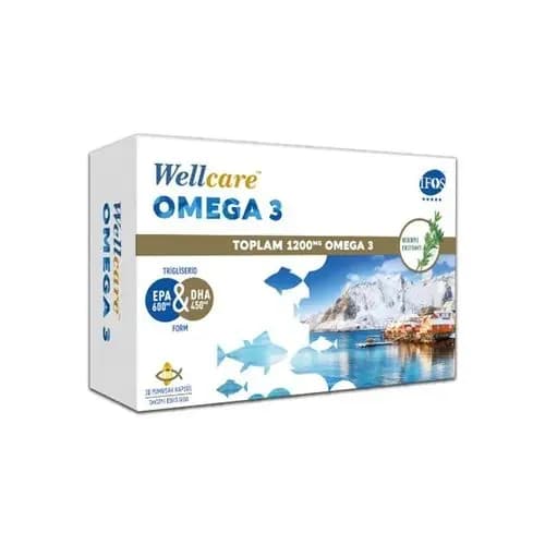 Wellcare Омега-3 Рыбий жир 1200 мг 30 капсул