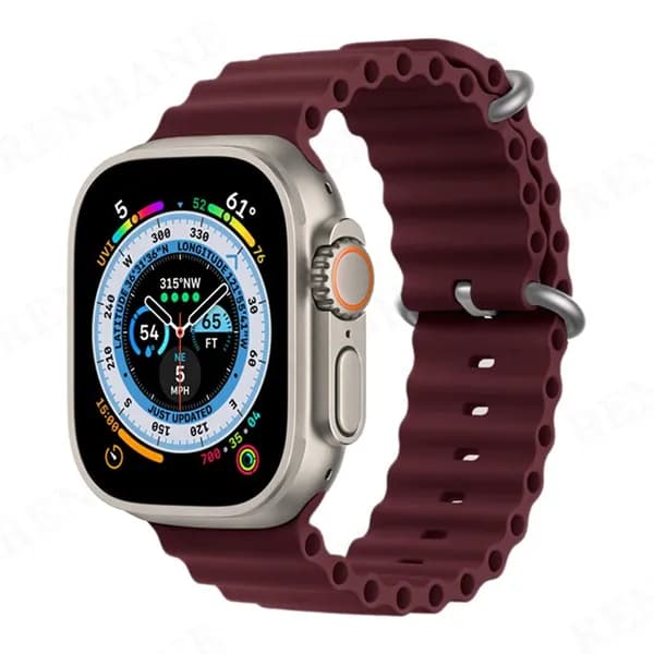 Силиконовый ремешок для Apple Watch 38,40,41,S10 42 mm Ocean Band