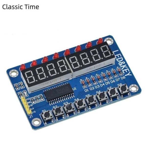Дисплей ключа модуля TM1638 для новой 8-битной цифровой светодиодной трубки AVR Arduino