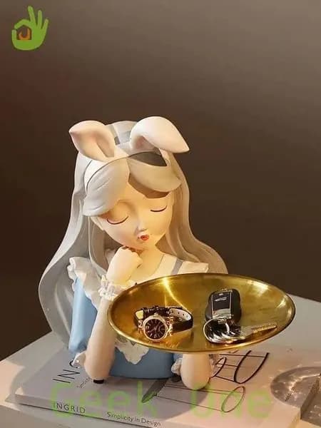 jike Поднос для украшения интерьера, фигурная статуя Подставка для мелочи, 1 шт, Праздничное оформление