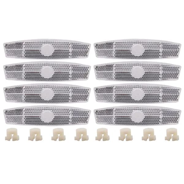 8 шт Светоотражающие аксессуары для спиц велосипедных колес белый и желтый