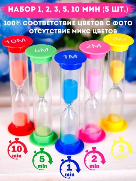 Песочные часы 1,2,3,5,10 минут