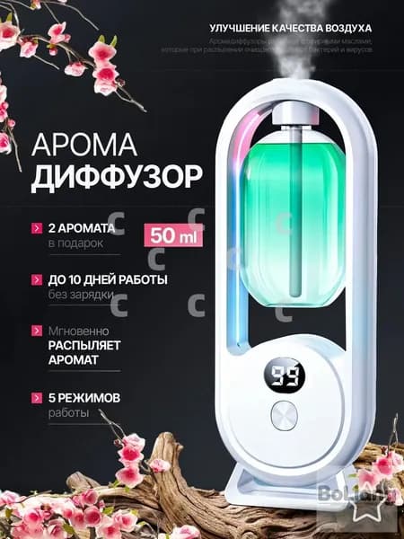Аромадиффузор ультразвуковой 019e1f0a19c37c6ebd3ab32953f790ff, белый