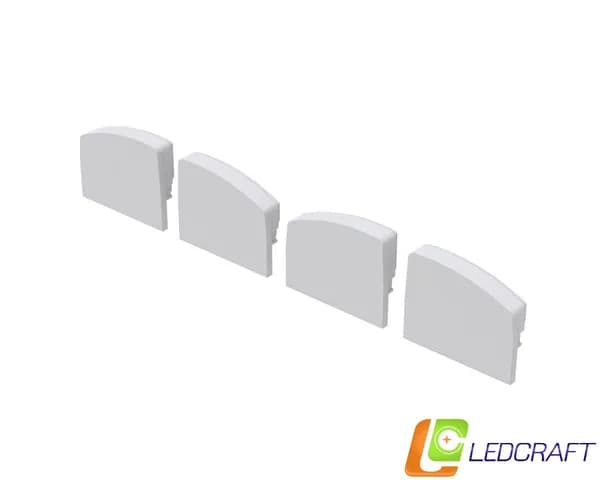 Заглушки 4 шт для профиля LC-LSS1236M36T пластиковые серые