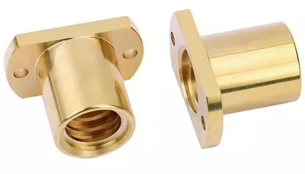 Гайка ходового винта T20x4mm, однозаxодная, Н-образный фланец, ANYCUBIC SN-T20X4X4H