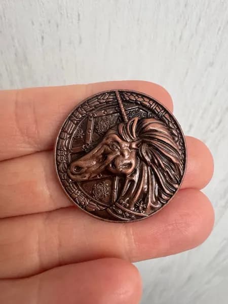 Монета из игры Резидент Эвил (Resident Evil 2 Limited Lion Coin)