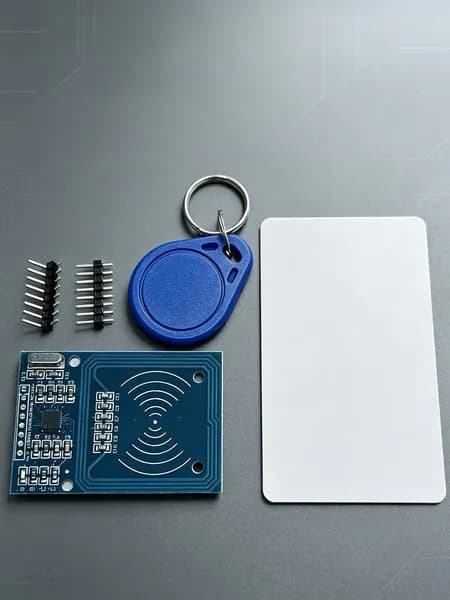 RFID/NFC модуль RC522, 13,56 МГц, SPI, комплект (с картой S50 и метками), для Arduino Uno / Mega 2560