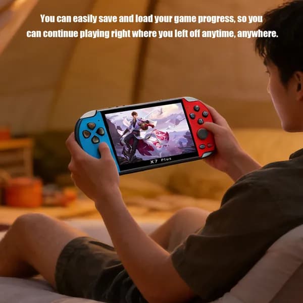 Портативная игровая консоль X7 PLUS, 5,1 , поддержка 10 эмуляторов