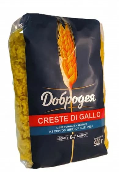 Добродея Макаронные изделия Гребешки Creste Di Gallo, 400г