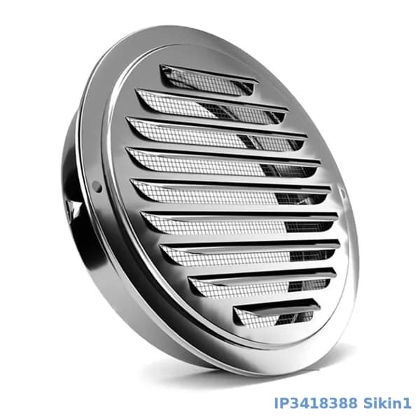 Круглая вентиляционная решетка из нержавеющей стали, 150mm